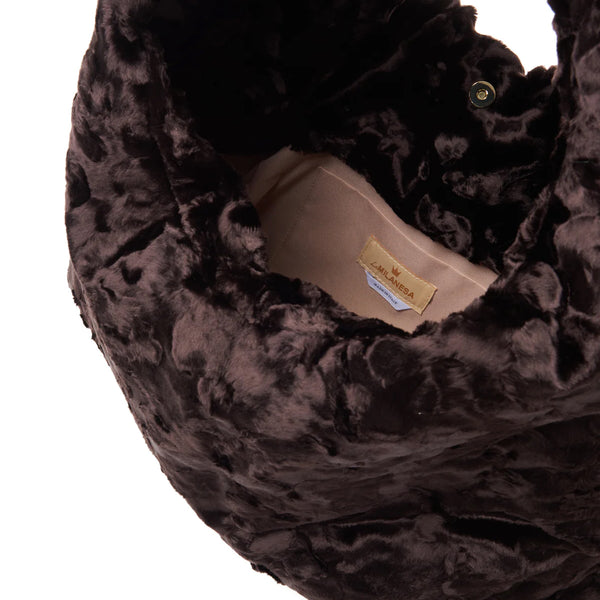 La Milanesa - Lisa Large Marrone Hobo Bag - LIL25M - MARRONE