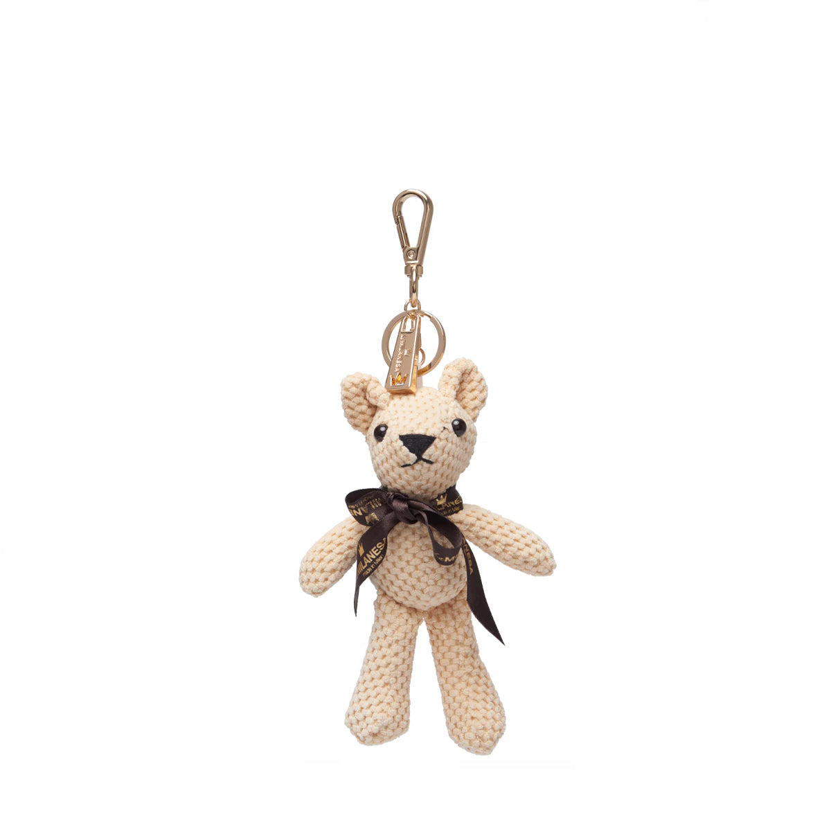 La Milanesa - Charm Teddy Beige Keychain - TED25B - BEIGE