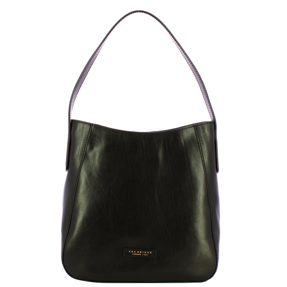 The Bridge - Hobo bag Maddalena - 44162101 - NERO/ABB./ORO