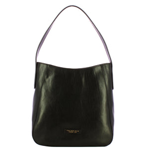The Bridge - Hobo bag Maddalena - 44162101 - NERO/ABB./ORO