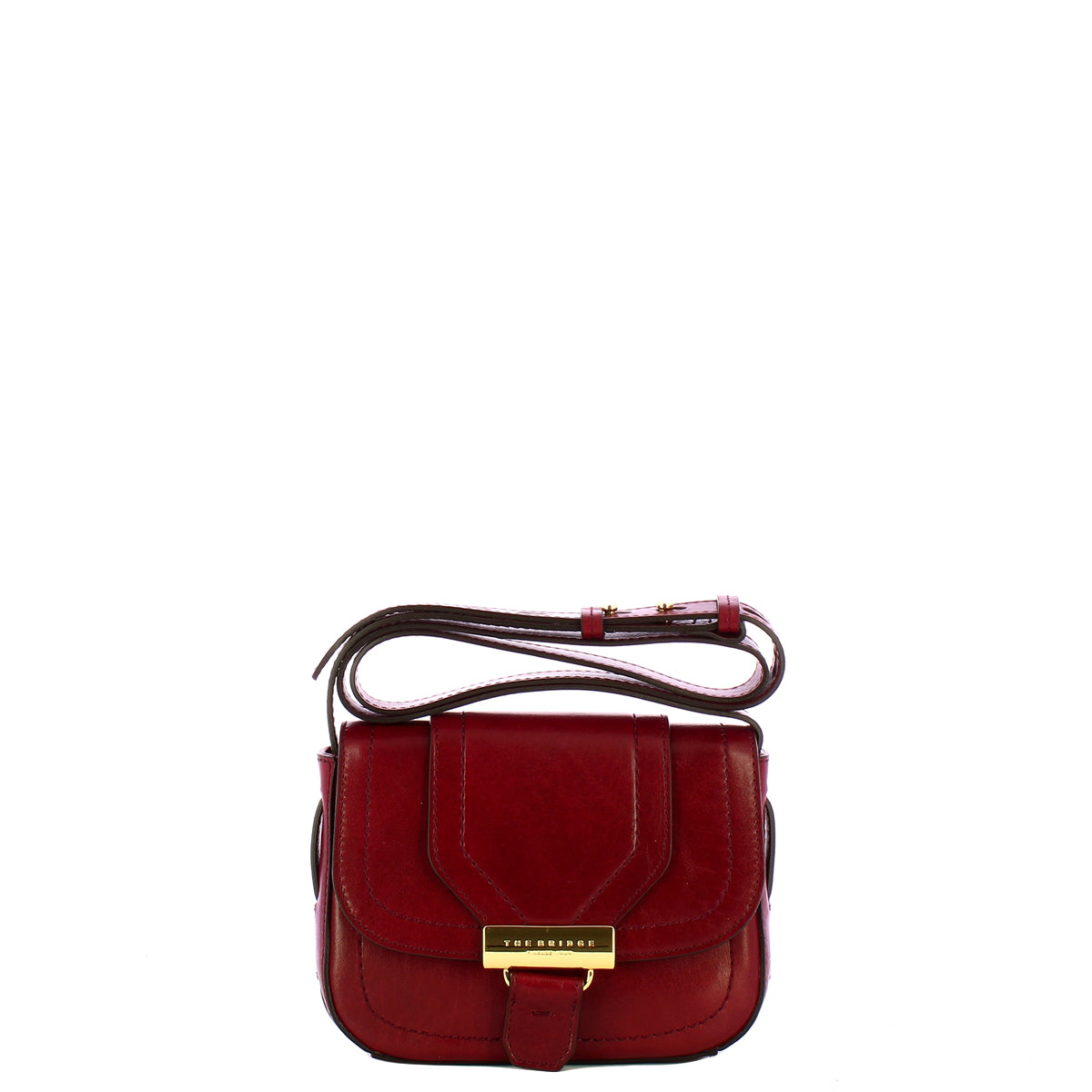 The Bridge - Borsa a tracolla Piccola Benedetta - 44550201 - CHIANTI/BORDEAUX/ABB./ORO