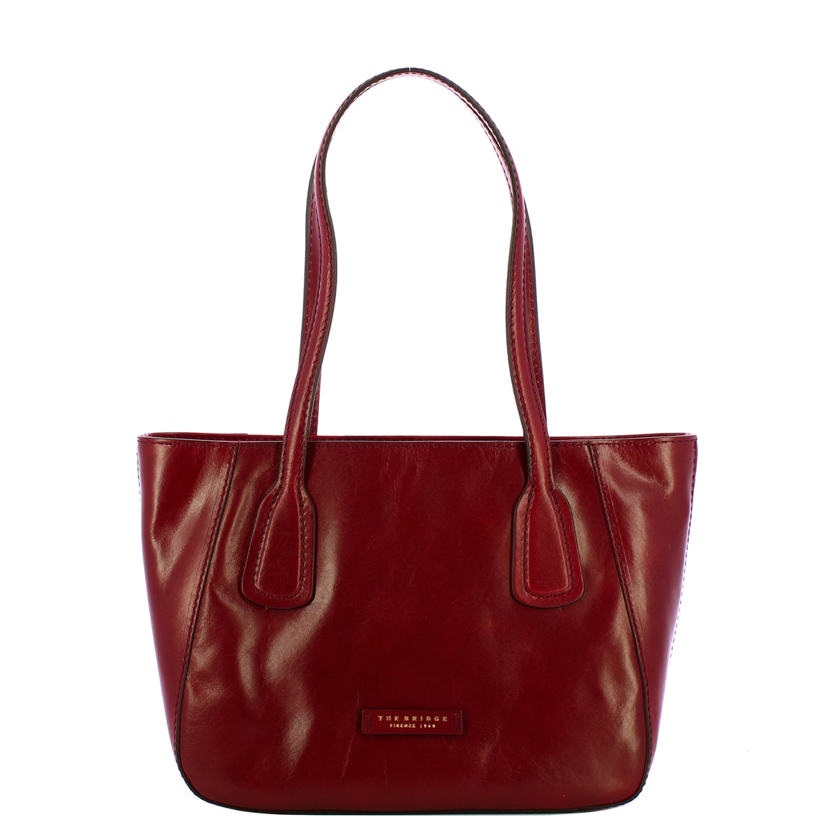 The Bridge - Shopping Bag Maddalena piccola - 44160101 - CHIANTI/BORDEAUX/ABB./ORO