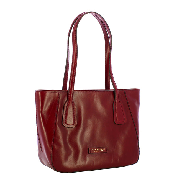 The Bridge - Shopping Bag Maddalena piccola - 44160101 - CHIANTI/BORDEAUX/ABB./ORO