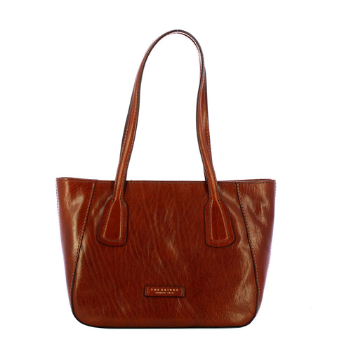 The Bridge - Shopping Bag Maddalena piccola - 44160101 - MARRONE/14/ORO