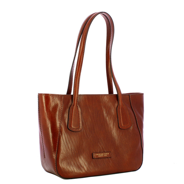 The Bridge - Shopping Bag Maddalena piccola - 44160101 - MARRONE/14/ORO