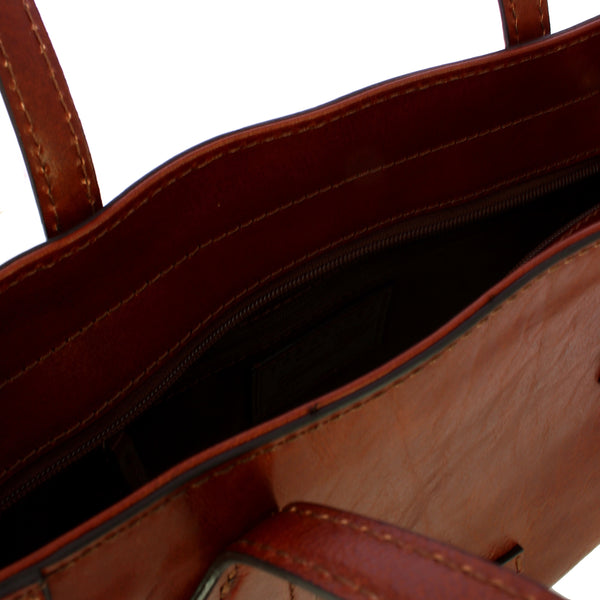 The Bridge - Shopping Bag Maddalena piccola - 44160101 - MARRONE/14/ORO