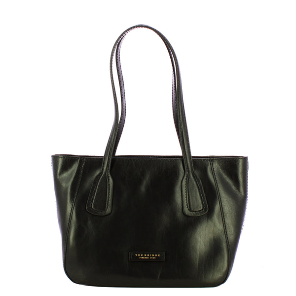 The Bridge - Shopping Bag Maddalena piccola - 44160101 - NERO/ABB./ORO