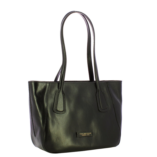 The Bridge - Shopping Bag Maddalena piccola - 44160101 - NERO/ABB./ORO