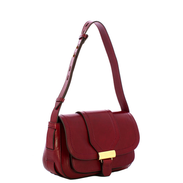 The Bridge - Borsa a spalla Benedetta - 44552201 - CHIANTI/BORDEAUX/ABB./ORO