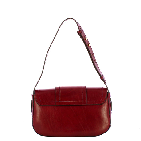The Bridge - Borsa a spalla Benedetta - 44552201 - CHIANTI/BORDEAUX/ABB./ORO