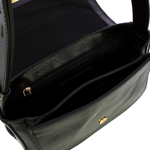The Bridge - Borsa a spalla Benedetta - 44552201 - NERO/ABB./ORO