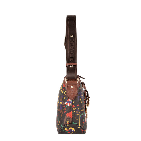 Piero Guidi - Borsa a tracolla Beatrice Cioccolato - 21AF11985 - CIOCCOLATO