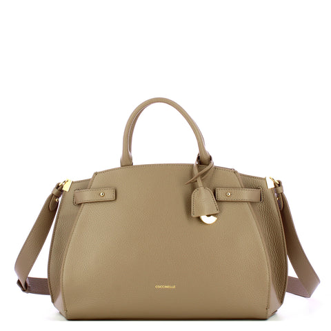 Coccinelle - Borsa a mano Kliche media Warm Taupe - EGP180280 - WARM/TAUPE