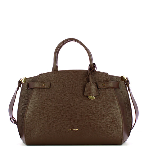 Coccinelle - Borsa a mano Kliche media Fondant Brown - EGP180280 - FONDANT/BROWN