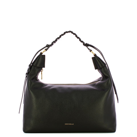 Coccinelle - Hobo bag Rhea Noir - EDF130180 - NOIR/NOIR