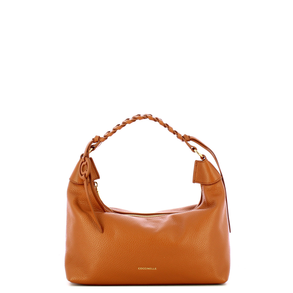 Coccinelle - Hobo bag piccola Rhea Cuir - EDF130280 - CUIR/CUIR