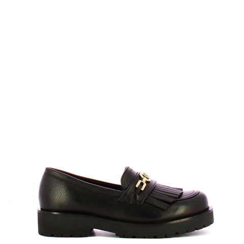 Twinset - Mocassino Donna in pelle Nero - 252TCP152 - NERO