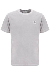 crew-neck t-shirt with logo patch 801523757 POLVERE