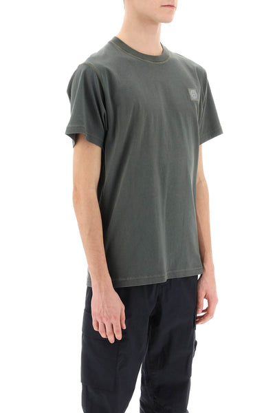 crew-neck t-shirt with logo patch 801523757 MUSCHIO
