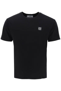 crew-neck t-shirt with logo patch 801523757 NERO