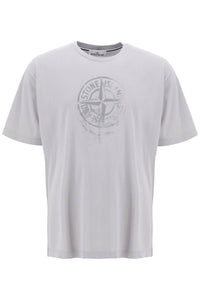 t-shirt with reflective print 80152RC87 POLVERE