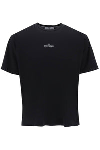 t-shirt with lived-in effect print 80152RC89 NERO