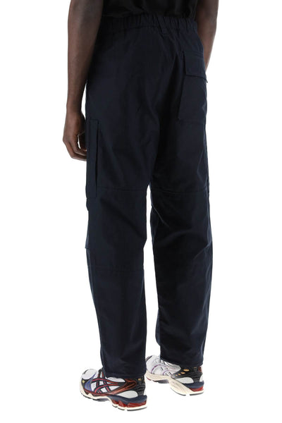 organic cotton ghost piece cargo pants. 8015309F1 BLEU