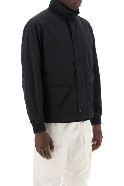 micro twill jacket with extractable hood 801541626 NERO