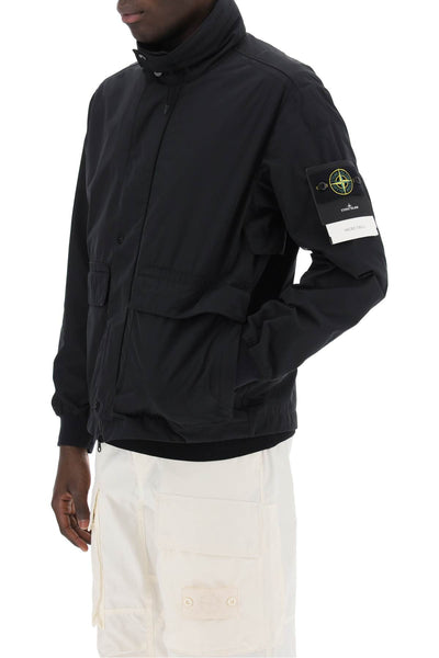 micro twill jacket with extractable hood 801541626 NERO
