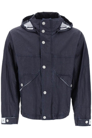 "marina raw plated linen jacket with 8015418X1 ROYAL