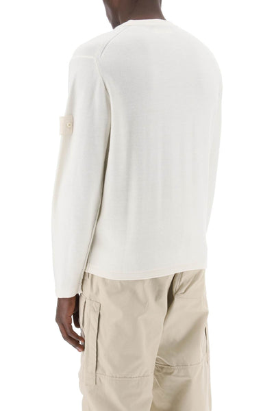 cotton and cashmere ghost piece pullover 8015539FA BCO NATURALE
