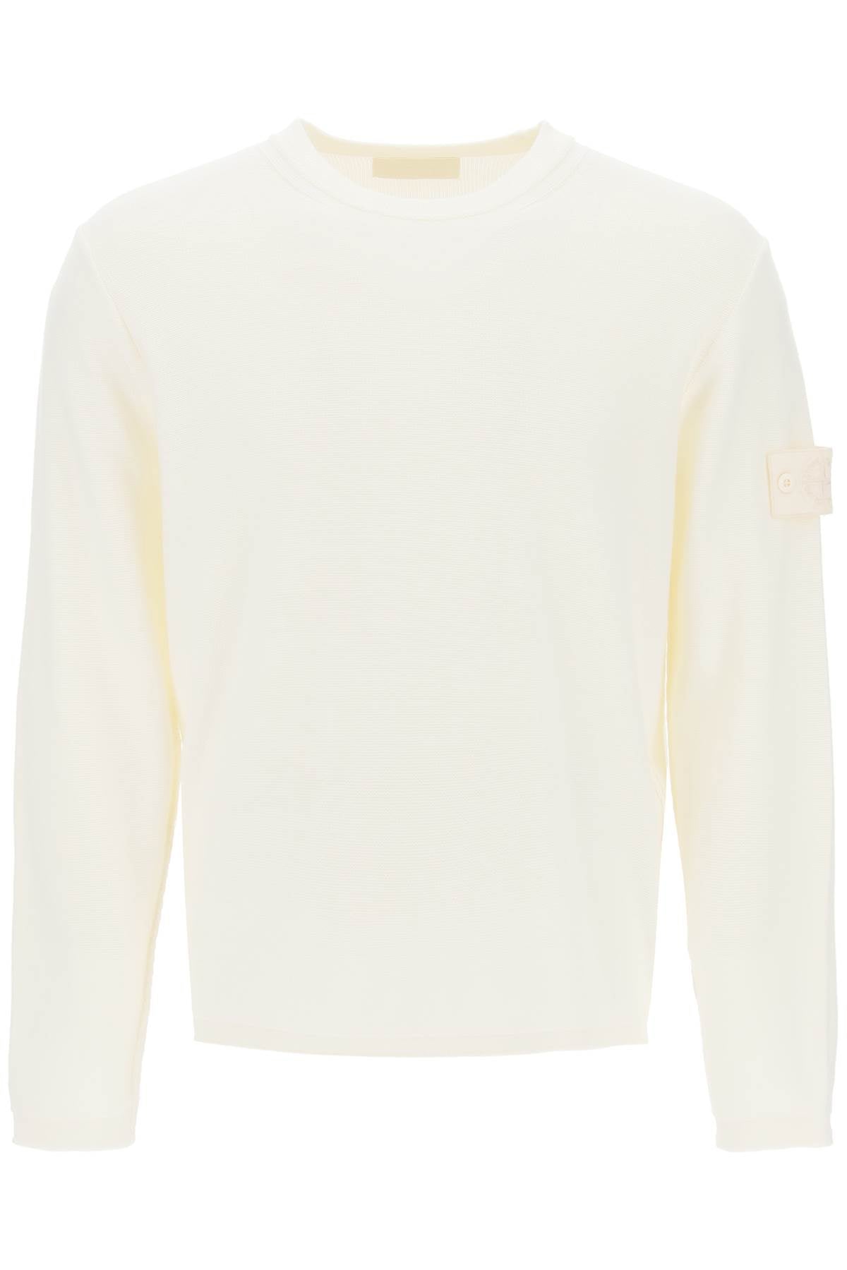 cotton and cashmere ghost piece pullover 8015539FA BCO NATURALE
