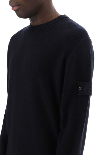 cotton and cashmere ghost piece pullover 8015539FA BLEU