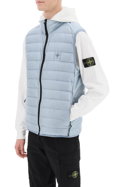 lightweight puffer vest in r-nylon down-tc 8015G0524 CIELO