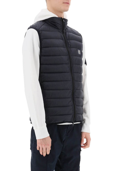 lightweight puffer vest in r-nylon down-tc 8015G0524 BLEU