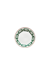 GINORI 1735 'catene' coffee saucer 8026672255199 CATENE SMERALDO