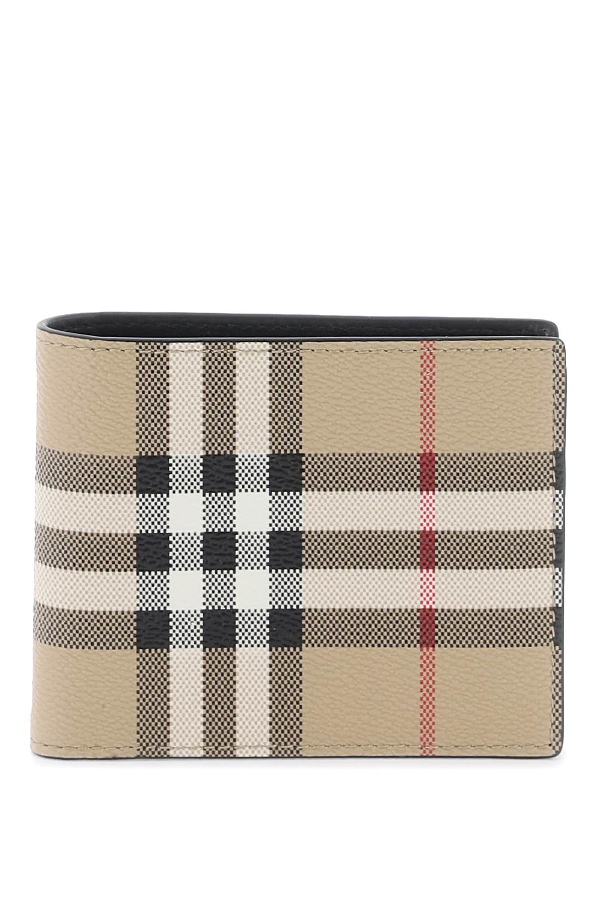 bifold wallet with check motif 8084172 ARCHIVE BEIGE