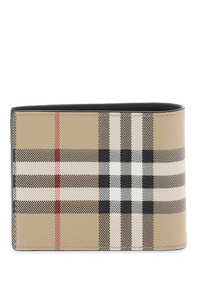 bifold wallet with check motif 8084172 ARCHIVE BEIGE