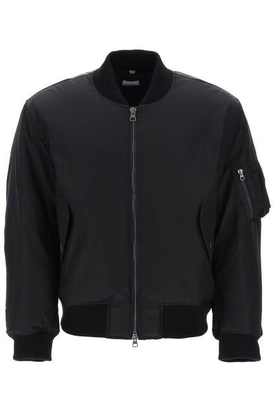 graves' padded bomber jacket with back emblem embroidery 8071725 BLACK