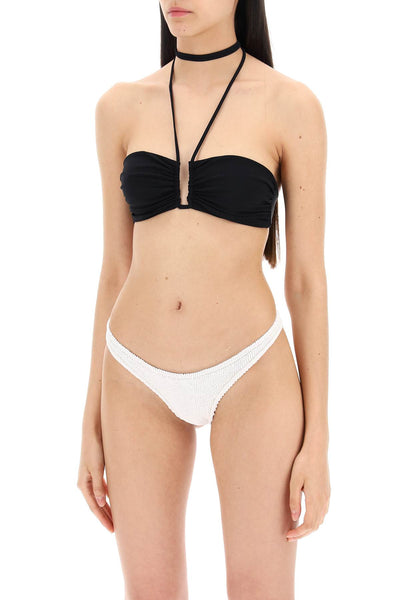 crisscross bandeau bikini top 807721 BLACK
