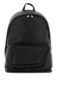Burberry "crinkled leather shield backpack 8080602 BLACK