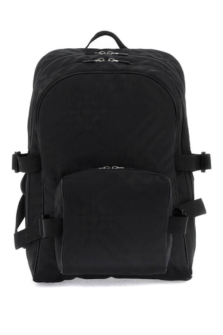 Burberry ered jacquard backpack 8080840 BLACK