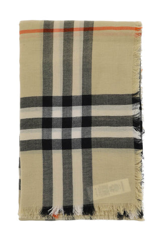 Burberry ered wool stole 8085069 SAND