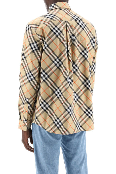 ered cotton long-sleeved shirt 8087634 SAND IP CHECK