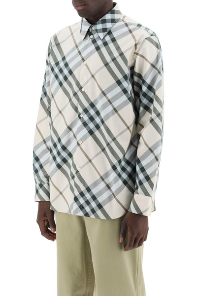 ered cotton long-sleeved shirt 8089465 ALABASTER IP CHECK