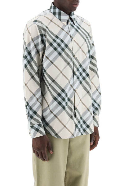 ered cotton long-sleeved shirt 8089465 ALABASTER IP CHECK