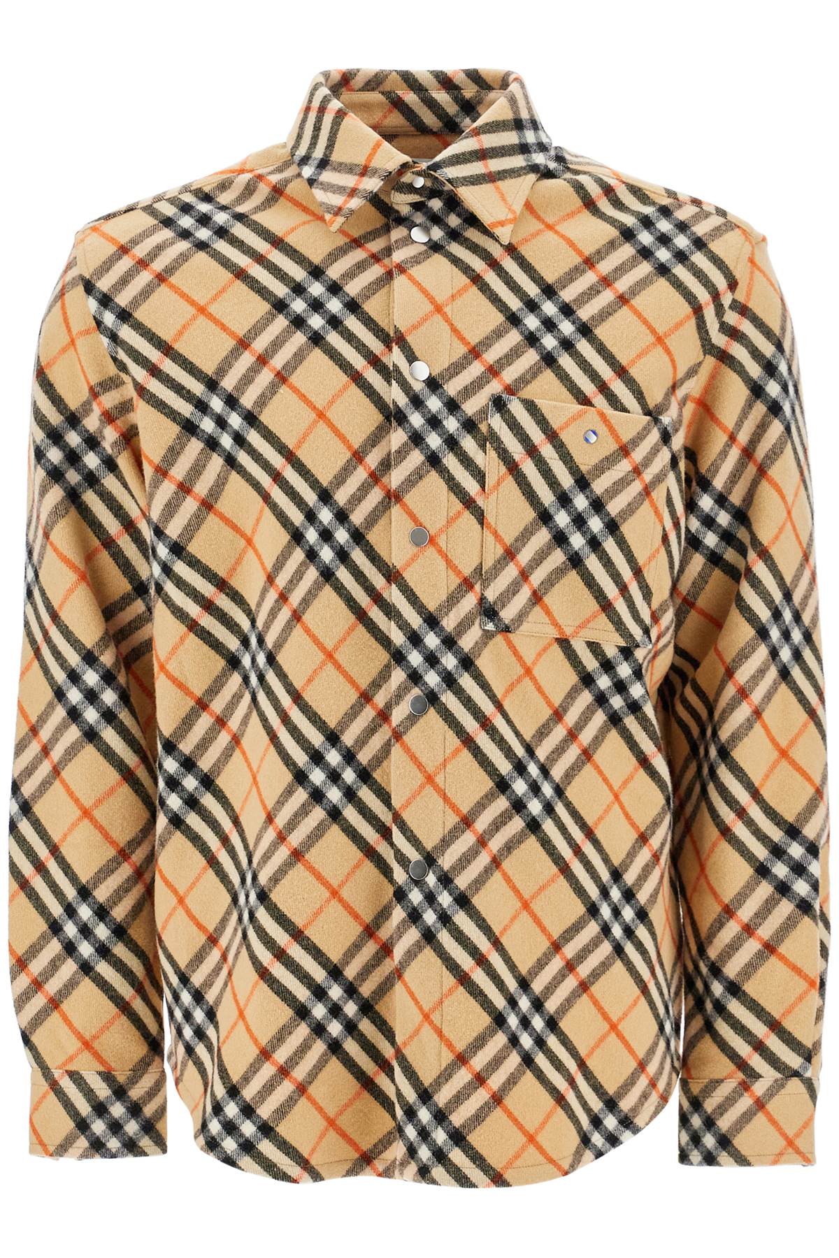 ered wool overshirt 8091908 SAND IP CHECK