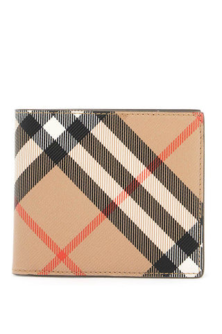 book wallet in coated canvas bi-fold design 8091926 SAND