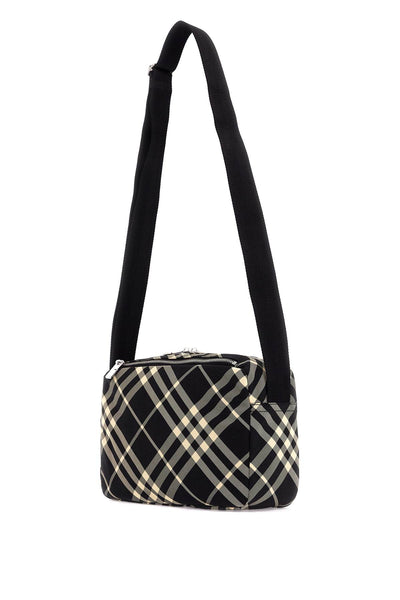 shoulder bag with check pattern 8092017 BLACK/CALICO