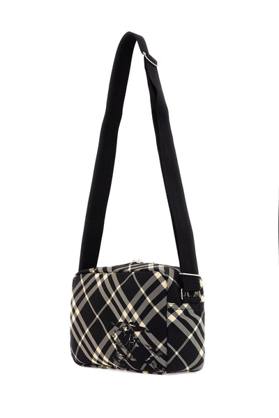 shoulder bag with check pattern 8092017 BLACK/CALICO